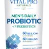 Frasco Vital Pro Naturals probiótico diario hombres 30 cápsulas