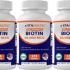 Frasco Vitamatic biotina alta potencia con queratina 360 tabletas