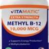 Frasco Vitamatic metil B12 10000mcg 60 tabletas