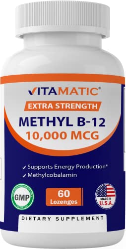 Frasco Vitamatic metil B12 10000mcg 60 tabletas