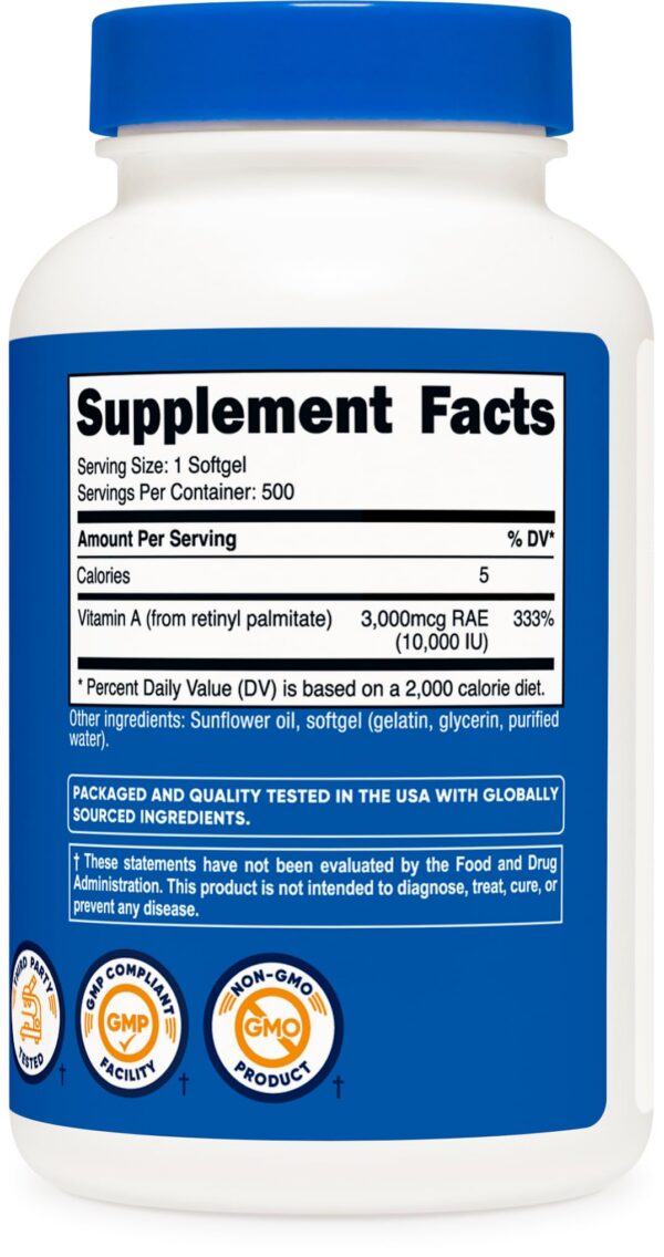 Version 1.0.0 Nutricost vitamina a softgels 10000 iu formulacion segura