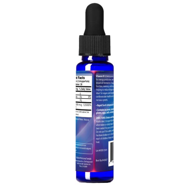 Frasco vitamina b12 sublingual líquido Drs Advantage salud y energía