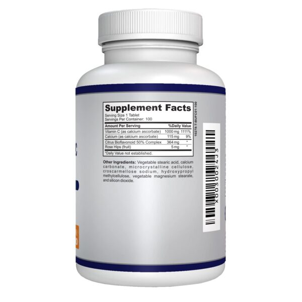 Frasco vitamina c 1000mg tabletas O!VITA buffer no GMO