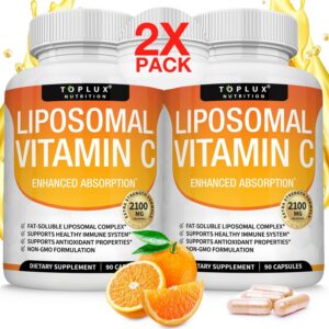 Frasco de Vitamina C liposomal 2100 mg