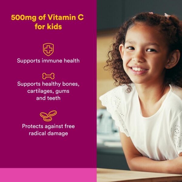 Frasco del suplemento vitamina C para niños Natural Factors