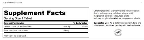 Frasco vitamina C Swanson con escaramujo