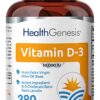 Frasco vitamina d3 10000 iu 380 cápsulas blandas Health Genesis