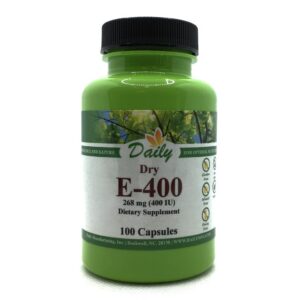 Frasco vitamina e 400 ui cápsulas vegetarianas daily manufacturing