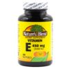 Frasco de vitamina E NAT B 1000 UI 100 cápsulas blandas