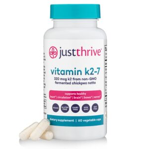 Frasco Vitamina K2-7 Just Thrive 60 cápsulas