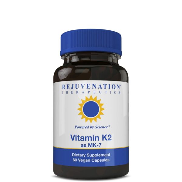 Frasco Vitamina K2 MK-7 Rejuvenation Therapeutics 60 cápsulas