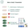 Frasco de vitaminas 7 esenciales para hombres 2nd Springs