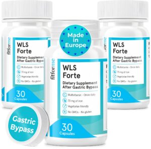 Frasco de vitaminas bariátricas FitForMe WLS Forte