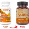 Frasco vitaminas Deva aceite linaza vegano