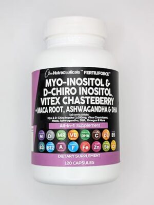 Frasco vitaminas Fertiliforce prenatal Clean Nutraceuticals 120 cápsulas