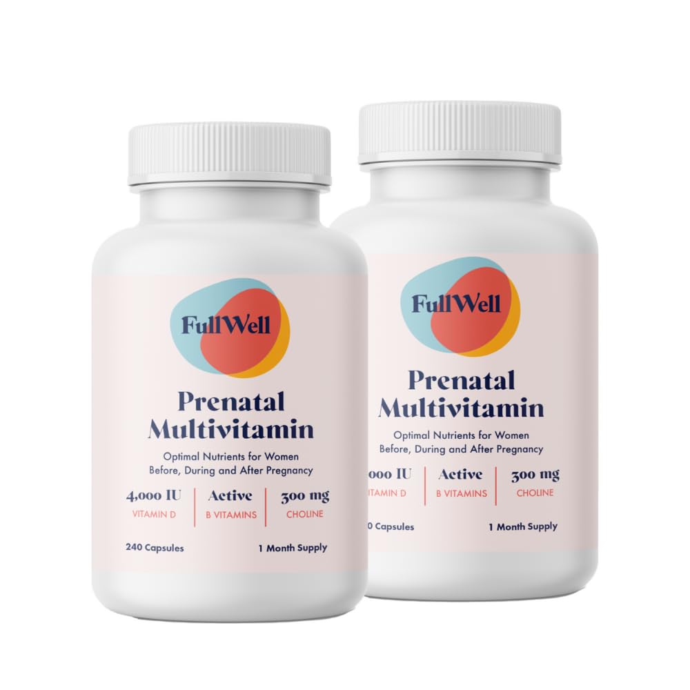 FullWell Prenatal Vitamins with Choline, Folate, and Vitamin D