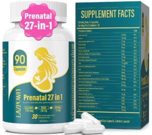 Version 1.0.0 Frasco vitaminas prenatales Lazpowfi 90 cápsulas