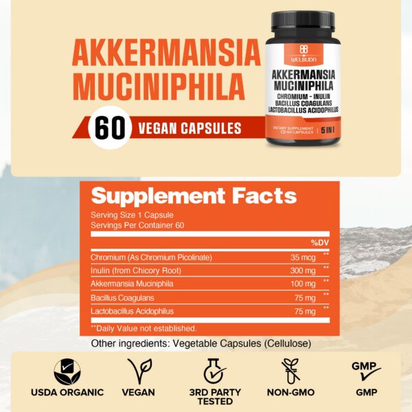 Frasco WELBUDA probiótico para salud digestiva y energía