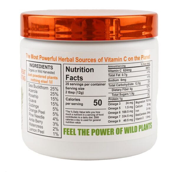 Frasco Wild Force mezcla cítrica y plantas con vitamina C