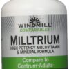 Frasco Windmill Milltrium multivitamínico 100 tabletas