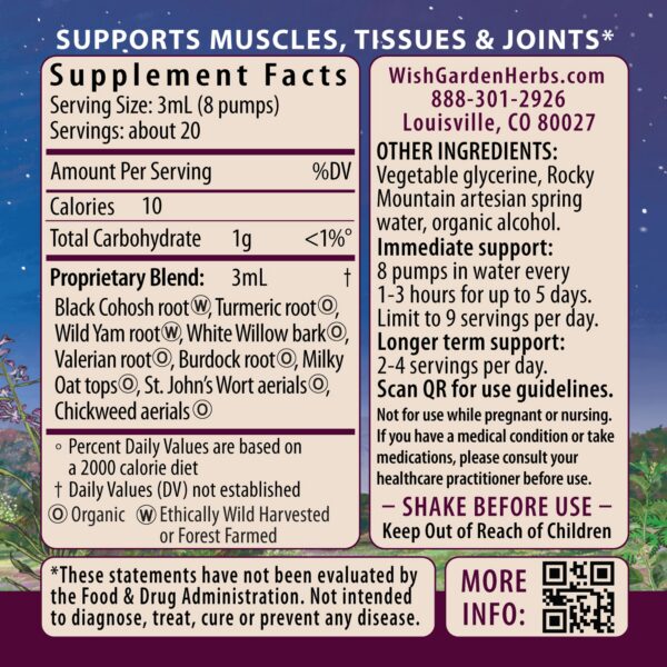 Frasco WishGarden Deep Recovery Cúrcuma para articulaciones