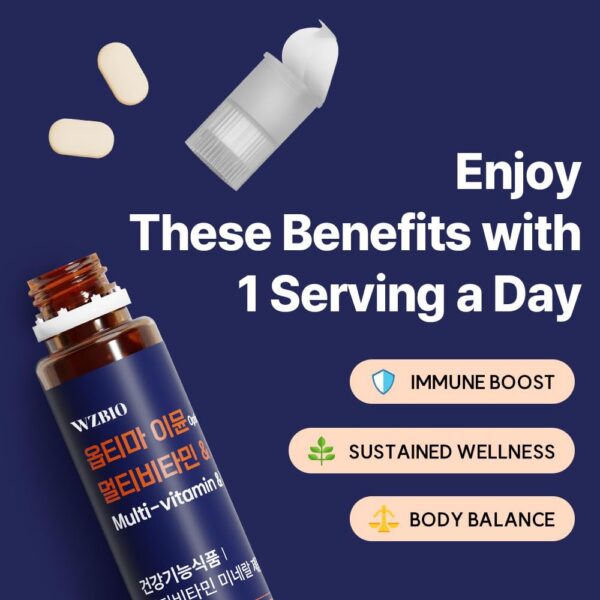 Version 1.0.0 Frasco de WZBIO Optima Immune con vitaminas y minerales