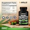 Version 1.0.0 Frasco X Gold Health Saw Palmetto suplemento 120 cápsulas