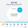 Frasco XYMOGEN K2-45 suplemento vitamina K2 biodisponible