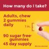Frasco Nature Made Zero Sugar Multivitamin Gummies con etiqueta