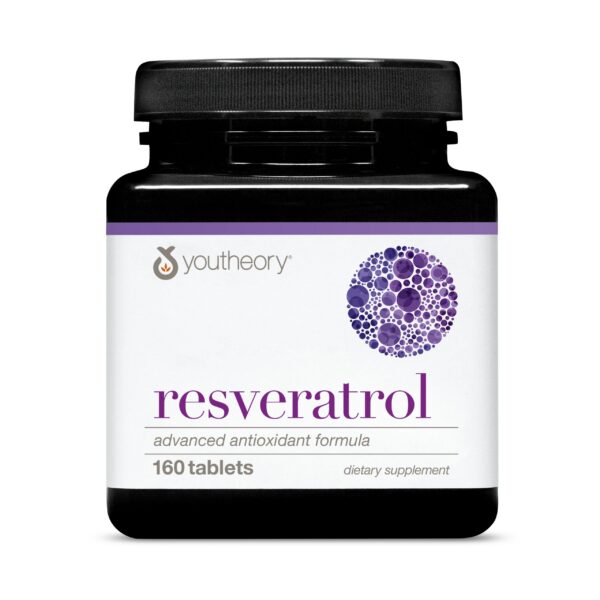 Frasco de Youtheory Resveratrol