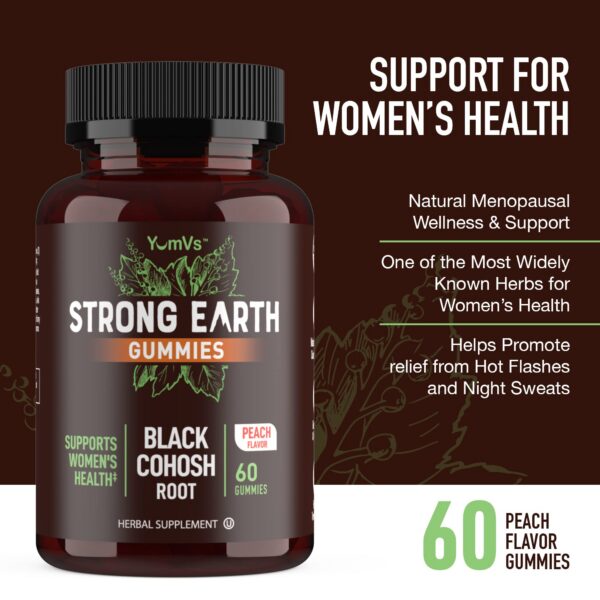 Frasco YUM-V'S Strong Earth gomitas menopausia