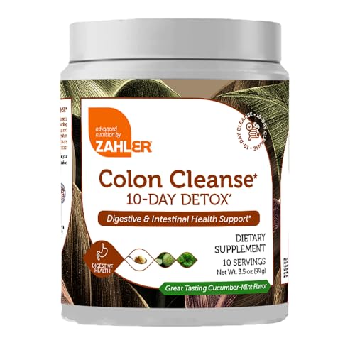 Version 1.0.0 Frasco Zahler Colon Cleanse Detox 10 días sabor pepino menta