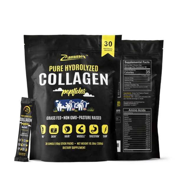 Version 1.0.0 Frasco de Zammex Colágeno Péptidos Stick 10 g