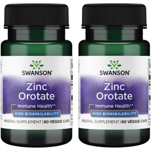 Frasco de Zinc Orotate Swanson 10 mg zinc elemental