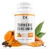 Frasco Divinity Nutra Cúrcuma Curcumina con BioPerine 1400mg