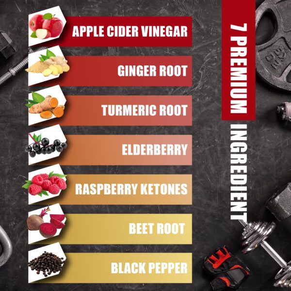 Frascos botella de BMVINVOL vinagre manzana 7 en 1