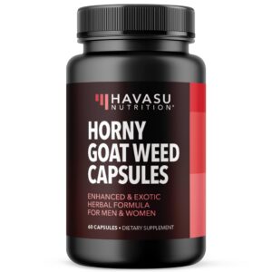 Frasco cápsulas Horny Goat Weed extra fuerte para energía