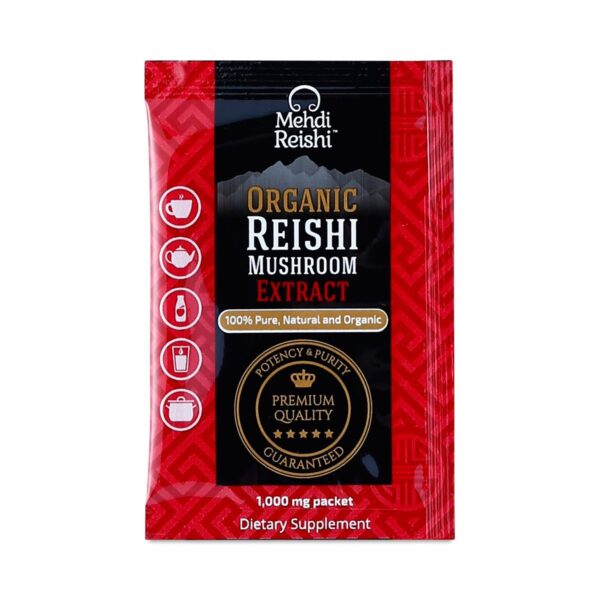 Frascos de extracto puro de hongo Reishi Mehdi Reishi 30 porciones