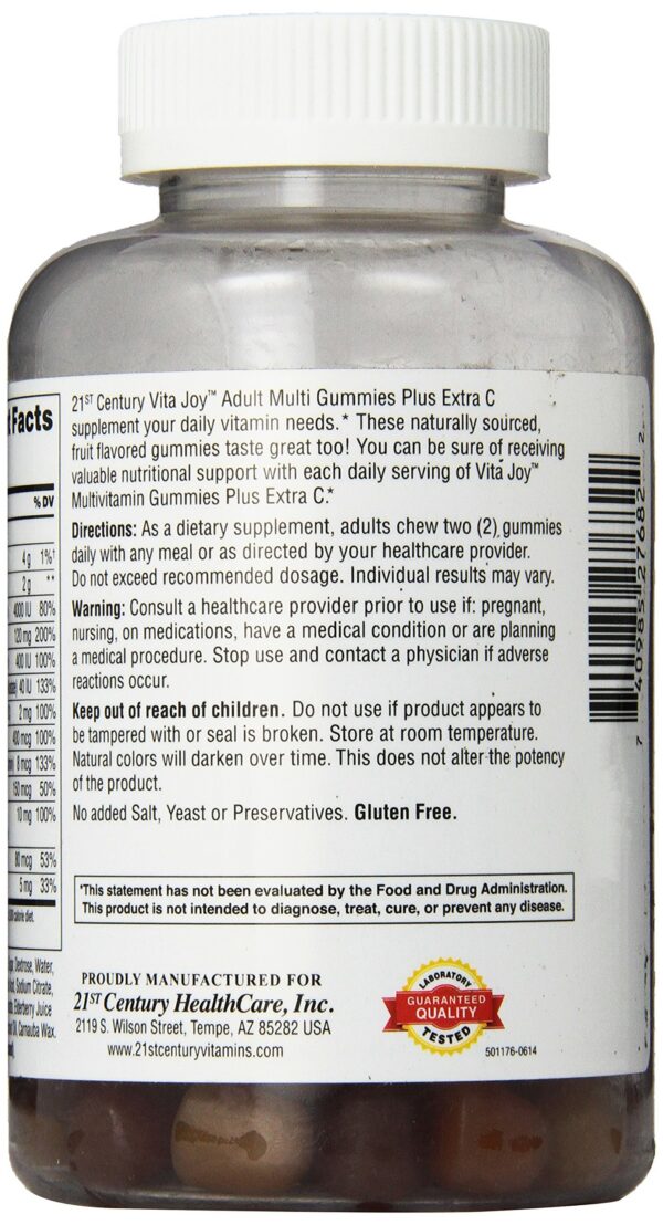 Version 1.0.0 Frascos gomitas multivitamínicas Vitajoy 21st Century