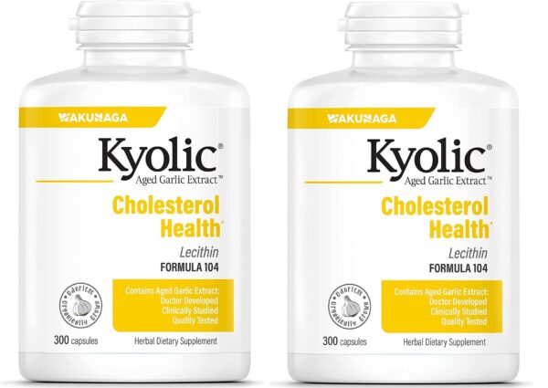 Frascos Kyolic extracto de ajo con lecitina 300 cápsulas