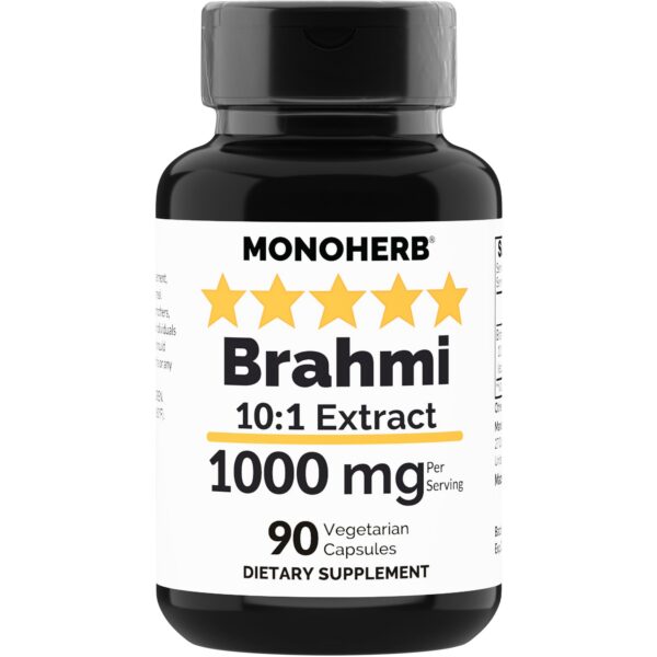 Version 1.0.0 Frasco MONOHERB extracto de Brahmi 1000 mg cápsulas vegetarianas