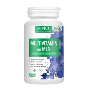 Frasco de multivitamínico para hombres HiPlus 90 cápsulas
