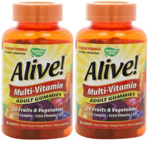 frascos multivitaminico nature's way alive gomitas adultos