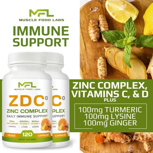 Frascos MUSCLE FOOD LABS Z D C Plus paquete doble