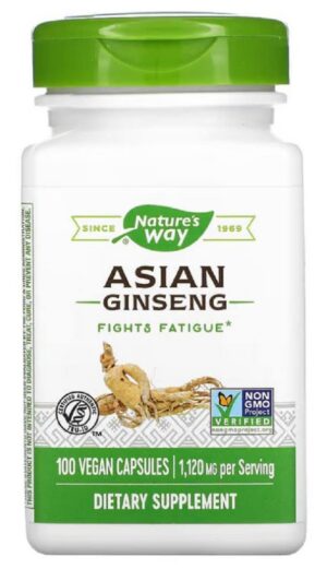 Version 1.0.0 Frasco de Nature's Way Ginseng Coreano con 100 cápsulas