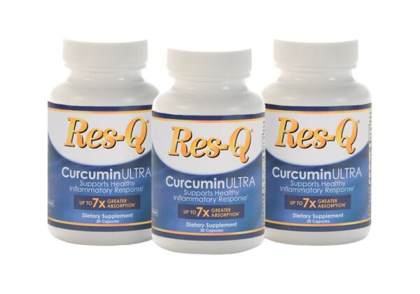 Frascos Res-Q CurcuminULTRA suplemento de curcumina natural