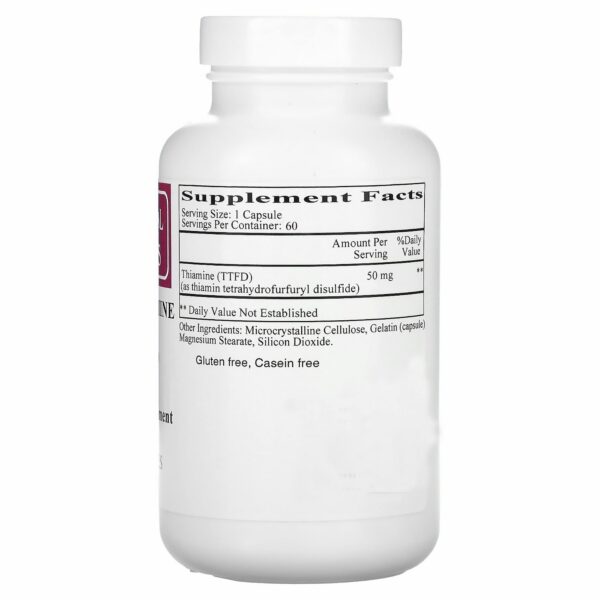 Version 1.0.0 Frascos sellados Ecological Formulas All Thiamine B1 50mg