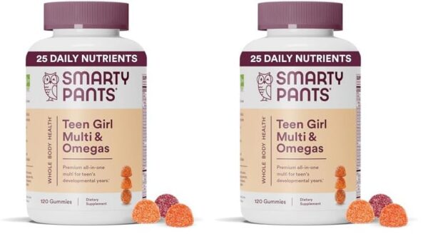Version 1.0.0 Frascos SmartyPants multivitamínico adolescentes mujeres 120 gomitas
