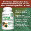 Frascos de Spirulina y Chlorella Allied Life para bienestar y desintoxicación