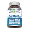 Frasco de tabletas L-Triptófano Amazing Formulas 1000mg de 120 unidades